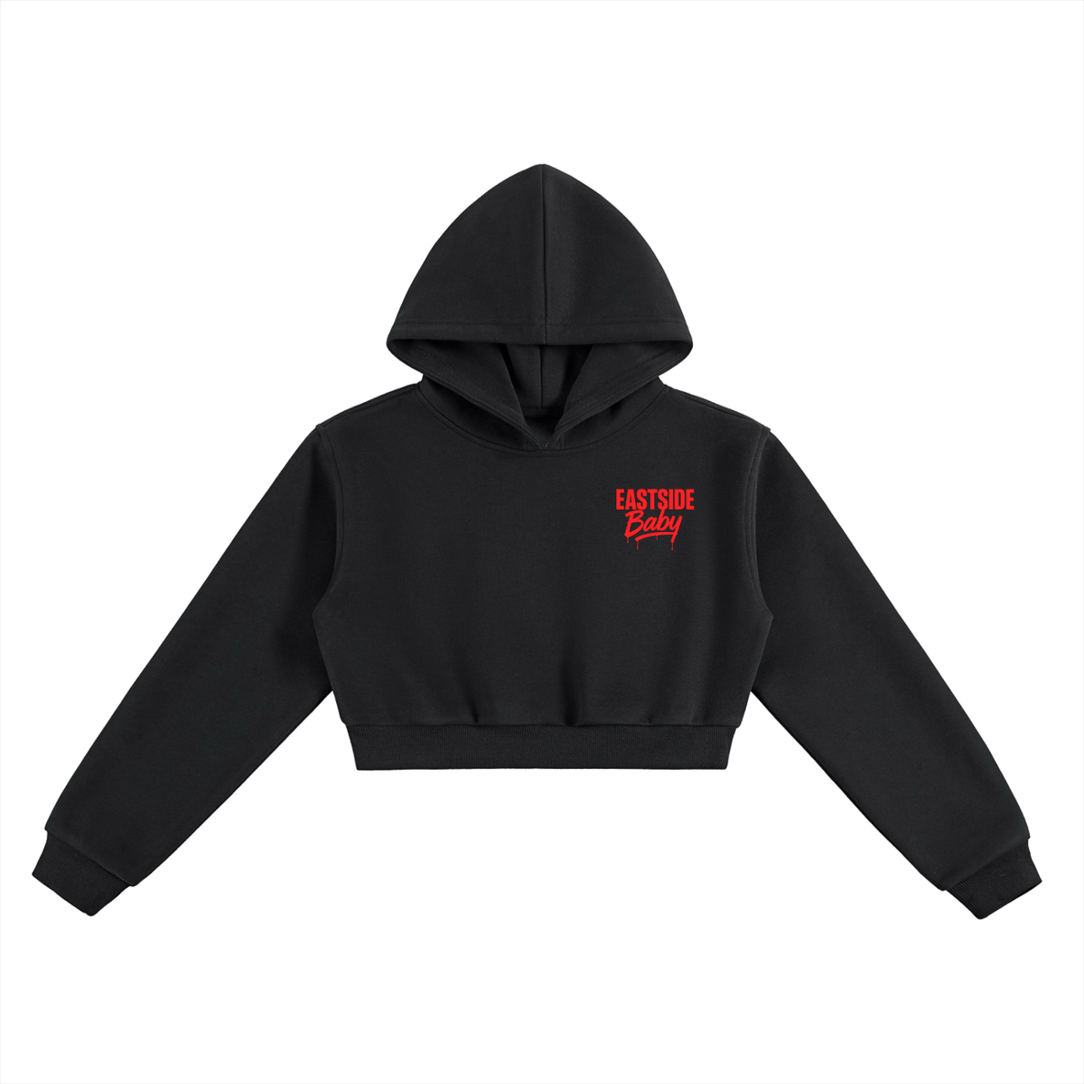 Eastside Baby Red cropped hoodie