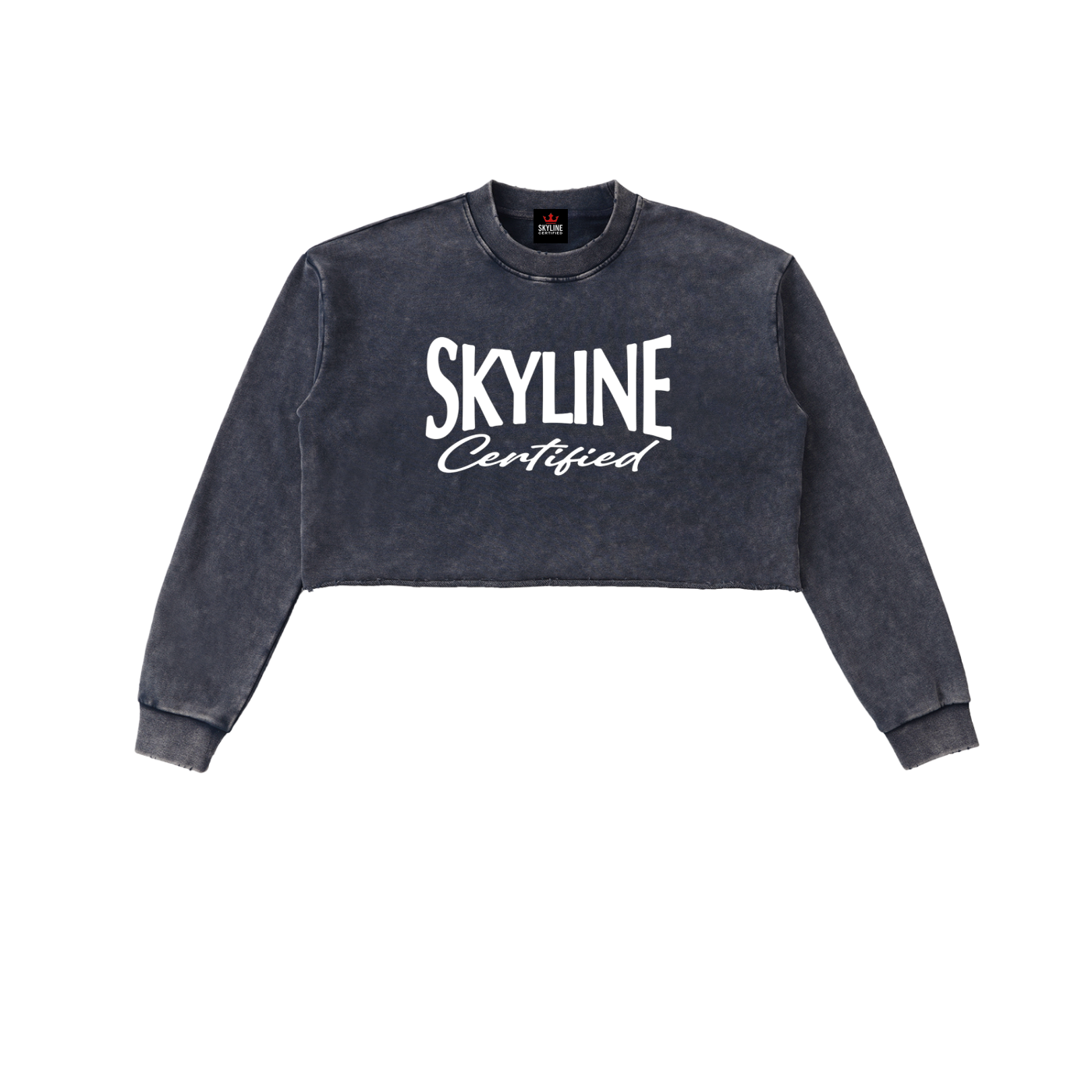 Certified Essential Washed Crop Sweatshirt