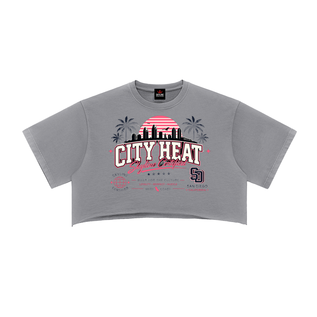 City Heat Heavyweight Crop Tee