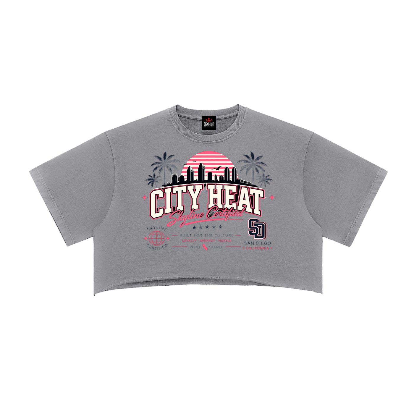 City Heat Heavyweight Crop Tee