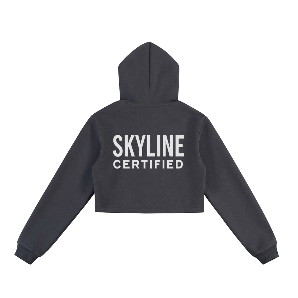 Skyline Signature Cropped Zip Hoodie