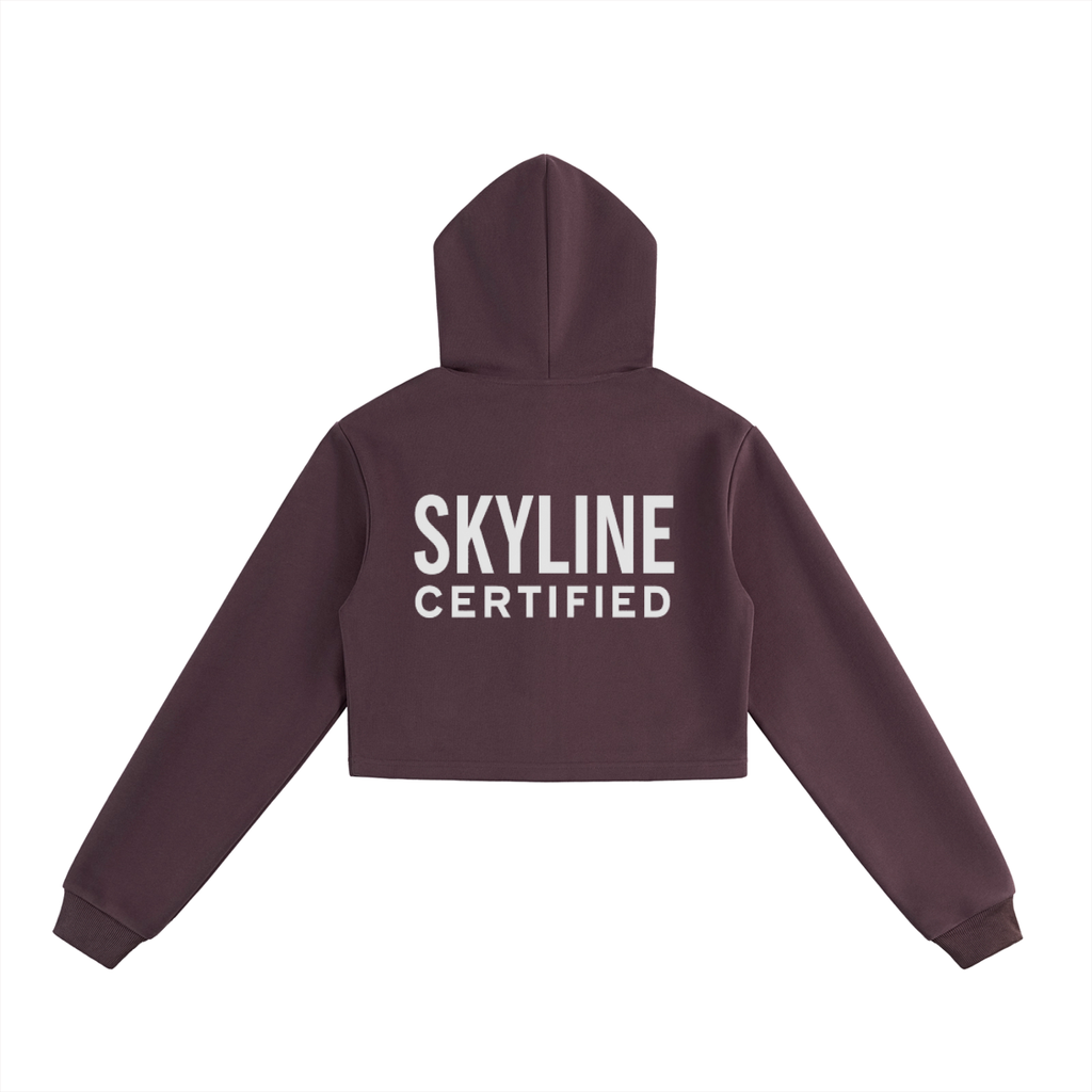 Skyline Signature Cropped Zip Hoodie