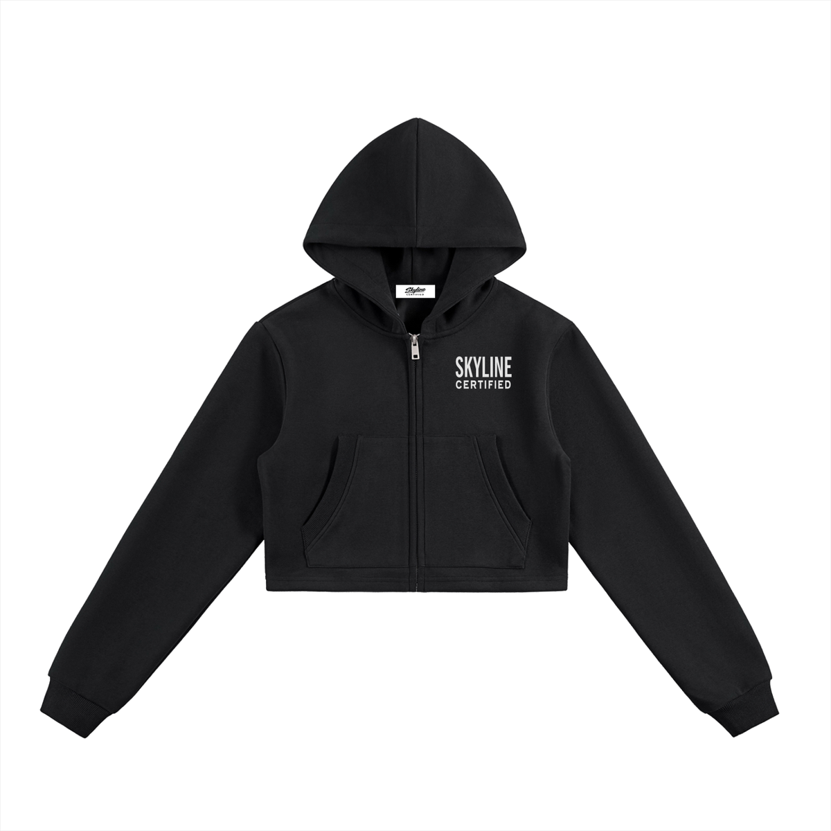 Skyline Signature Cropped Zip Hoodie