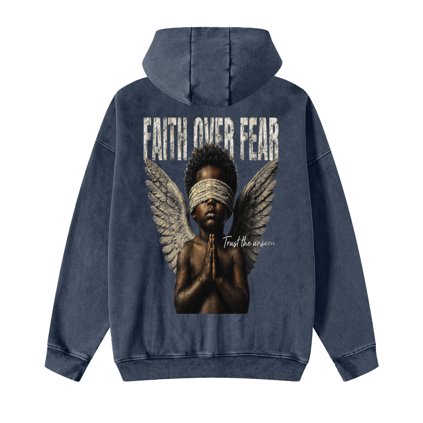 Faith Over Fear Snow-Wash Zip Hoodie