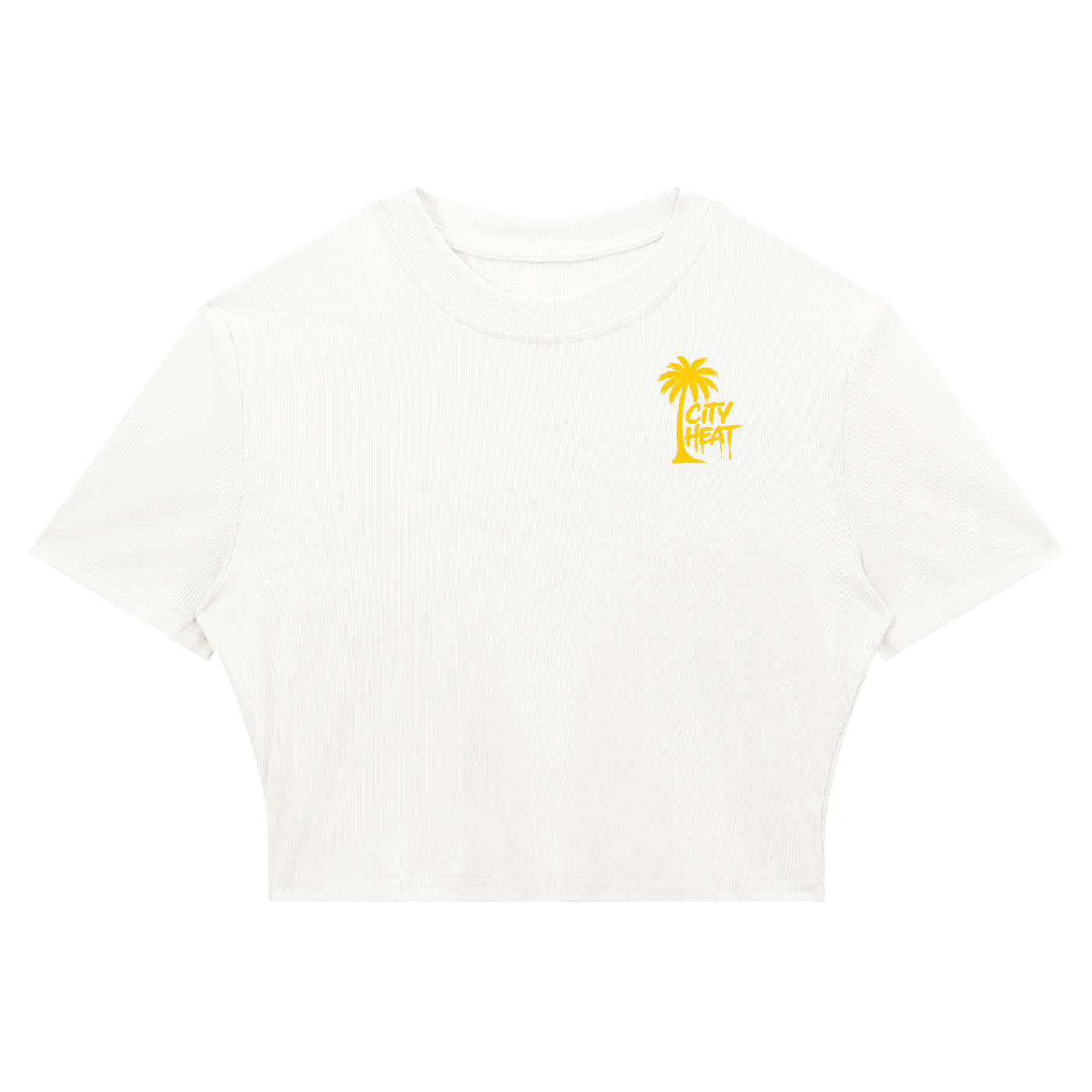 City Heat Ribbed Crop T-Shirt