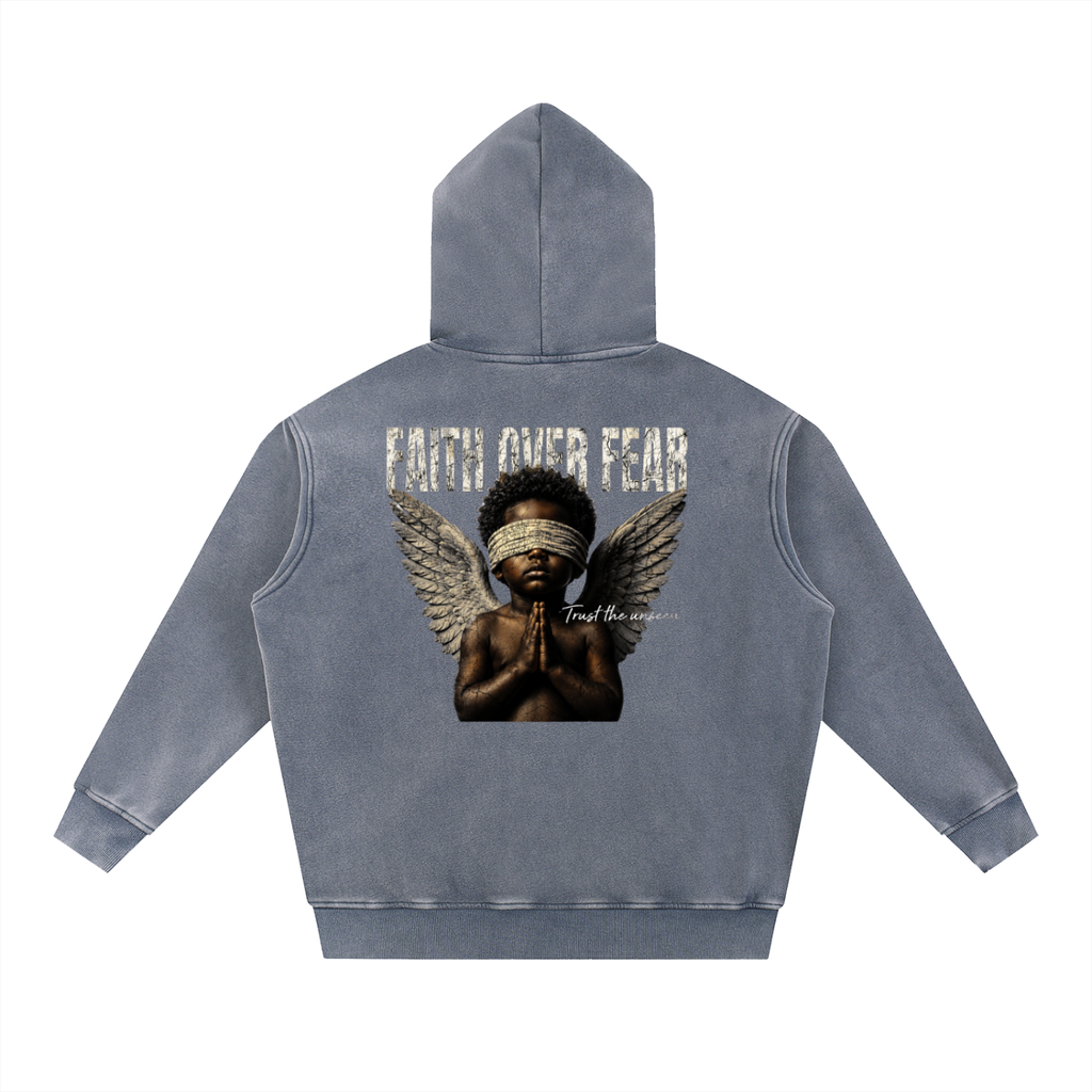 Faith Over Fear Vintage Fleece Hoodie