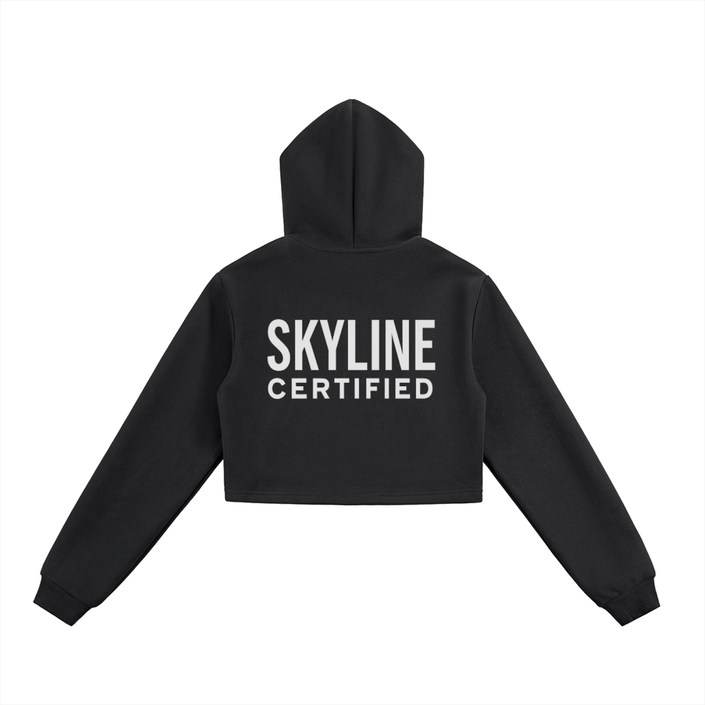 Skyline Signature Cropped Zip Hoodie