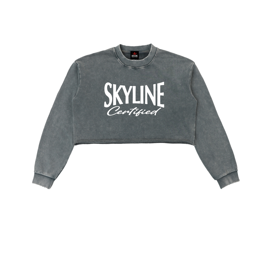 Certified Essential Washed Crop Sweatshirt