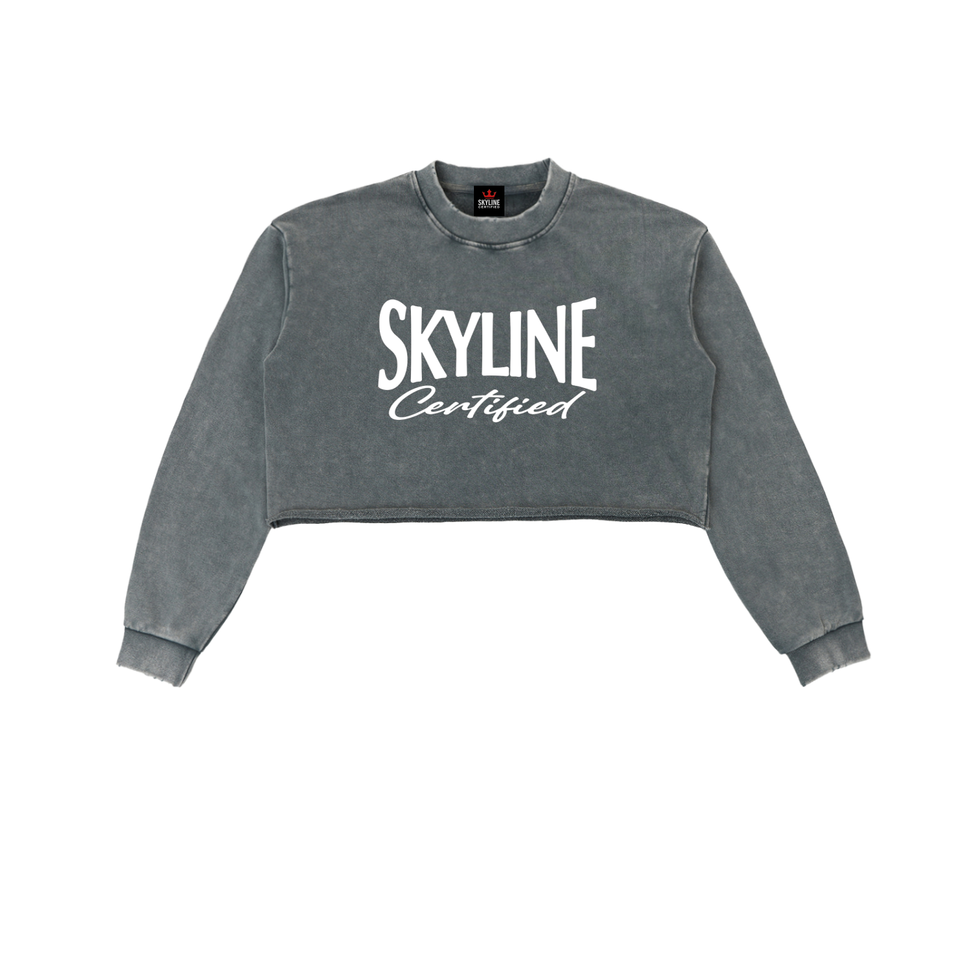 Certified Essential Washed Crop Sweatshirt
