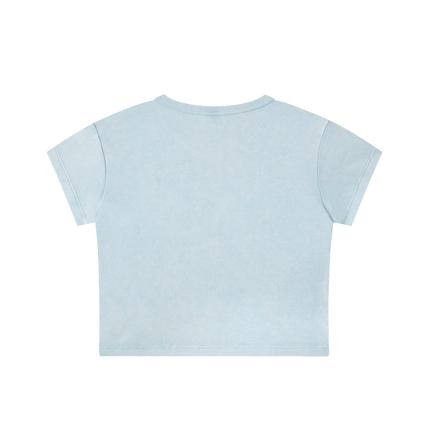 City Heat "Stay Dangerous" Snow Washed Crop Top
