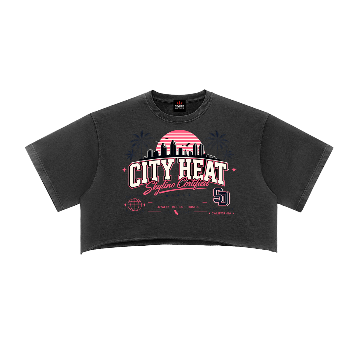 City Heat Heavyweight Crop Tee