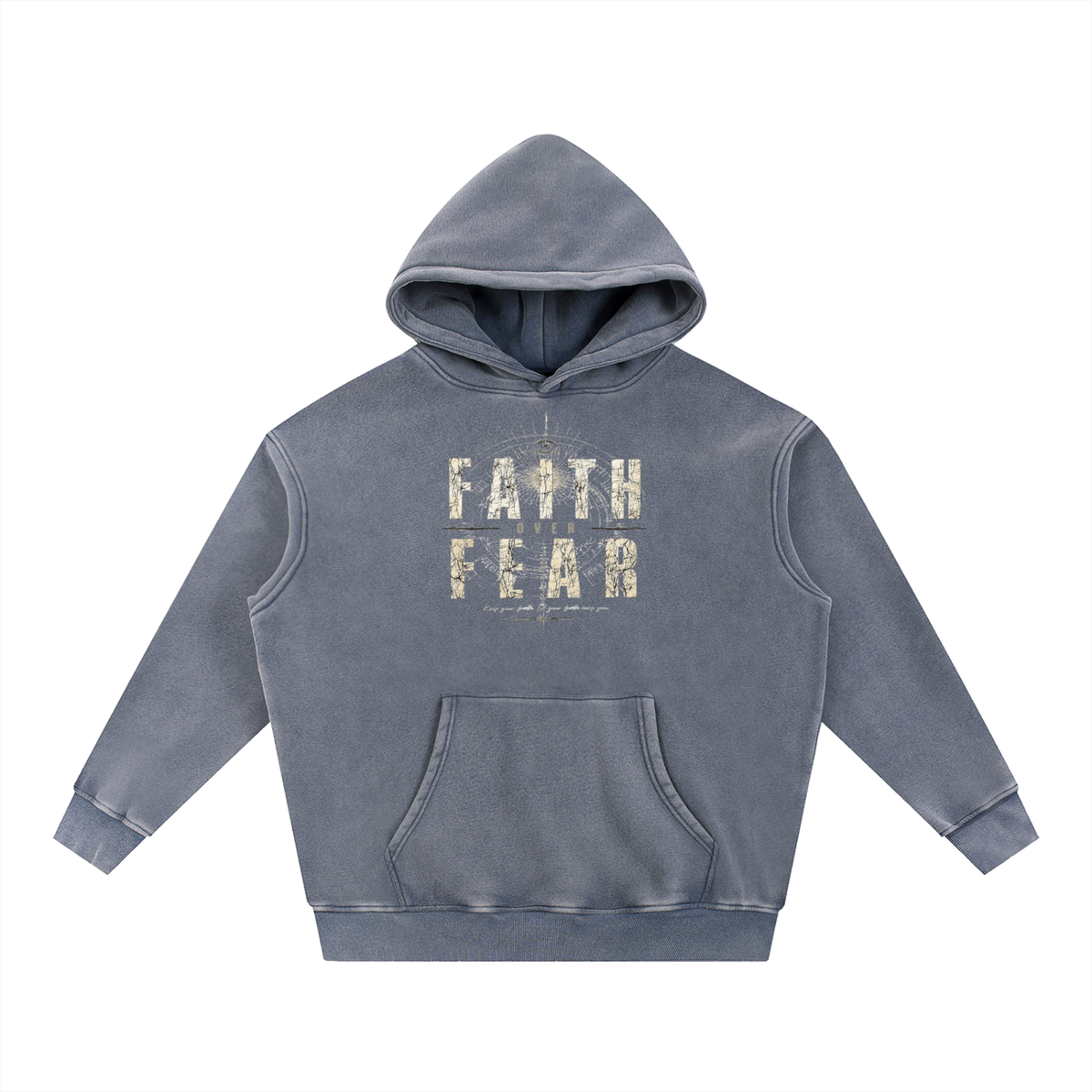 Faith Over Fear Vintage Fleece Hoodie