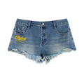 City Heat Raw Hem Denim Shorts
