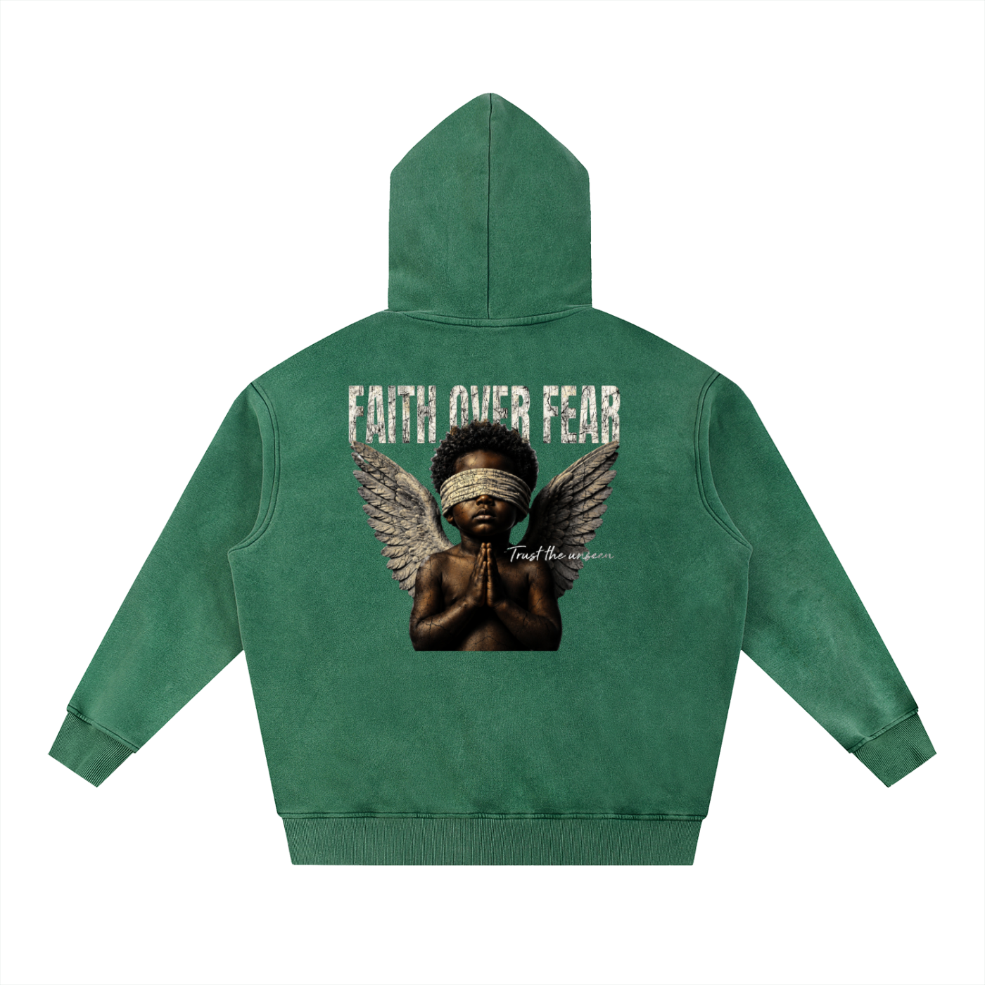 Faith Over Fear Vintage Fleece Hoodie