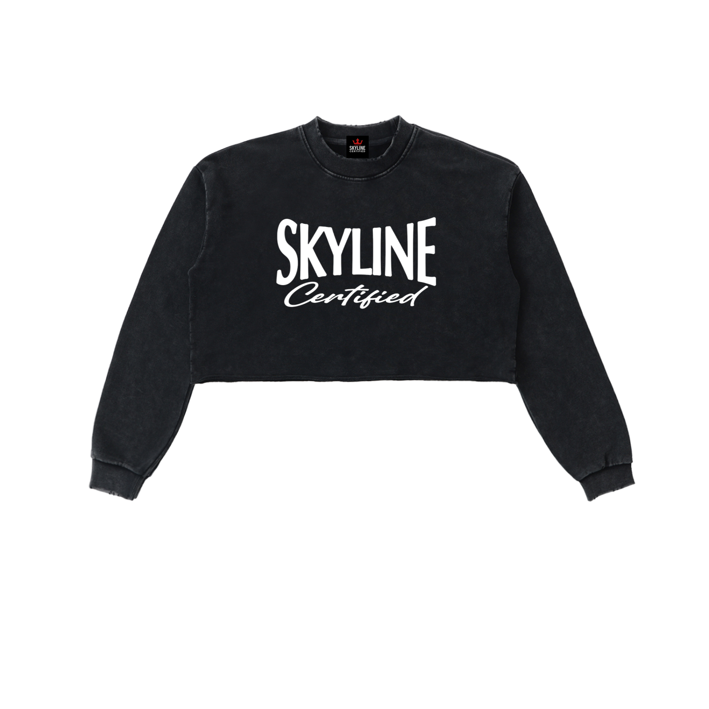 Certified Essential Washed Crop Sweatshirt