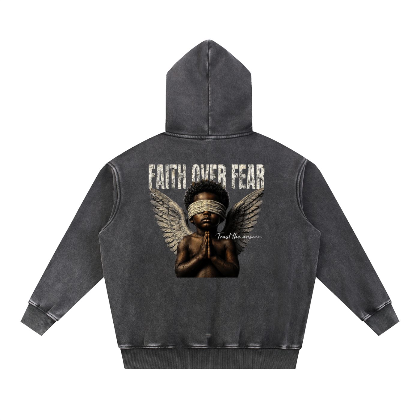 Faith Over Fear Vintage Fleece Hoodie