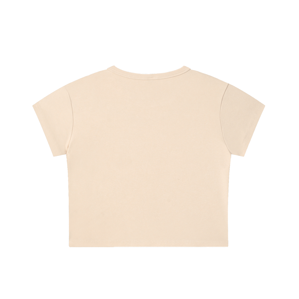 City Heat "Stay Dangerous" Snow Washed Crop Top